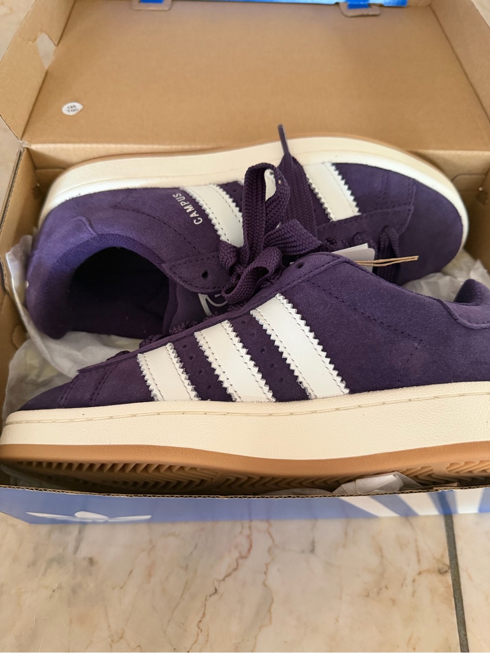 adidas Campus 00s Suede Sneakers - Purple/White